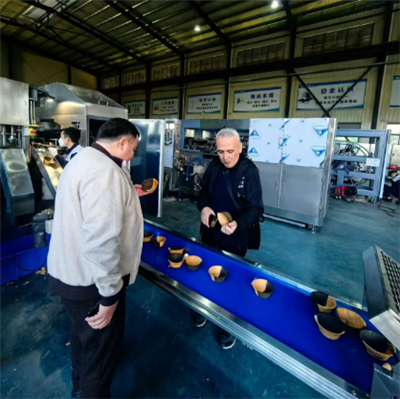 Nýja vöfflubollavélin er tilbúin til sendingar